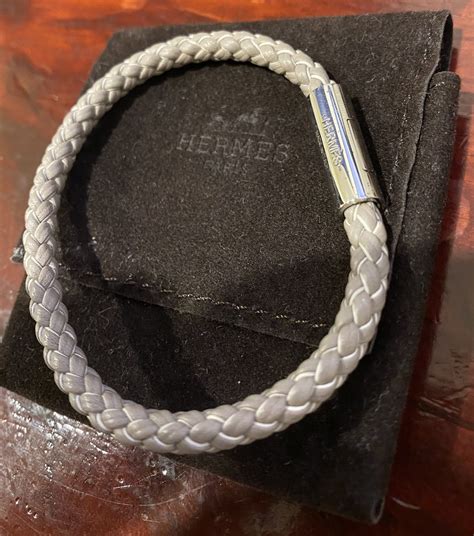 hermes leather goliath bracelet.